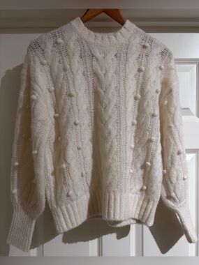 Ann Mashburn Cashmere Blend Cable knit  Sweater